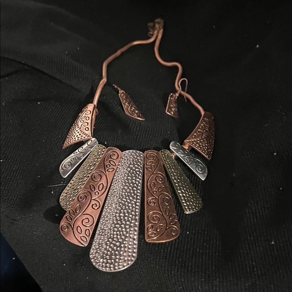 Multicolor Statement Necklace - image 2